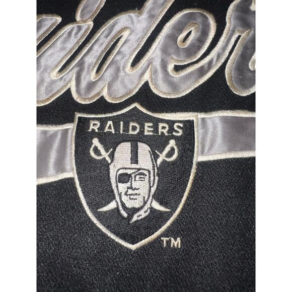 Vintage Oakland Raiders Varsity Wool Spellout Logo Athletic coat Men XL NFL - Picture 6 of 13